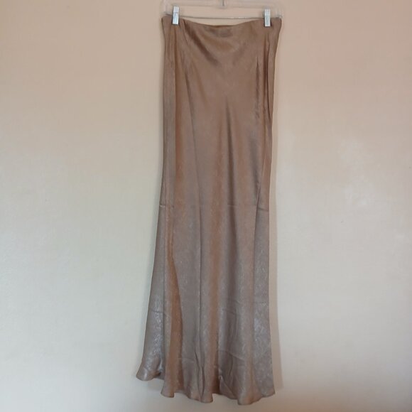 Lucy Paris NWT Glittery Gold Katianna Maxi Skirt Women's Medium - Picture 8 of 10